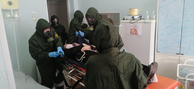 В БУ «Лянторская городская больница» прошли тренировочные учения по противодействию распространения холеры