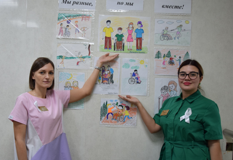 Коллектив БУ «Няганская городская поликлиника» присоединился к Международной акции «Белая ленточка»