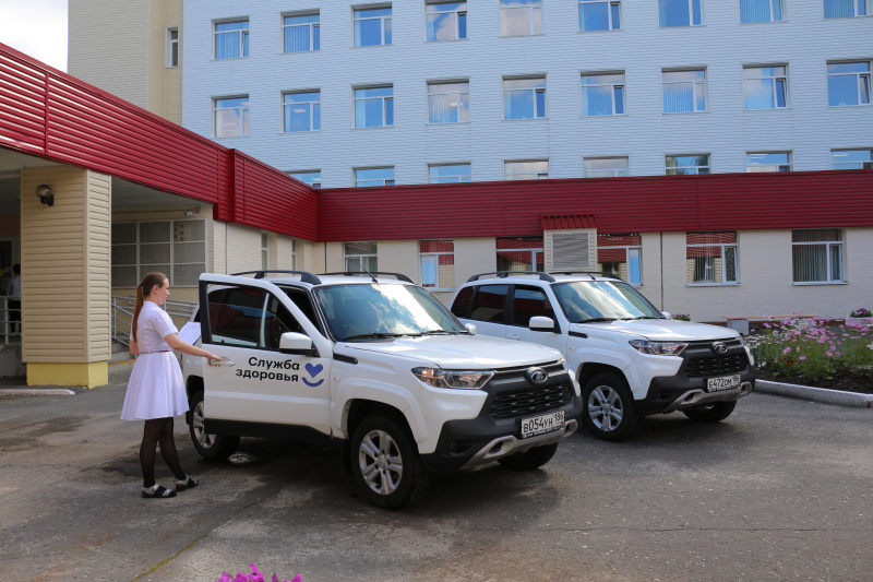 Новый транспорт городской больницы в действии