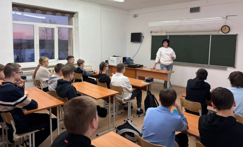 Диспут-диалог с учащимися 7 классов в средней общеобразовательной школе городского поселения Малиновский