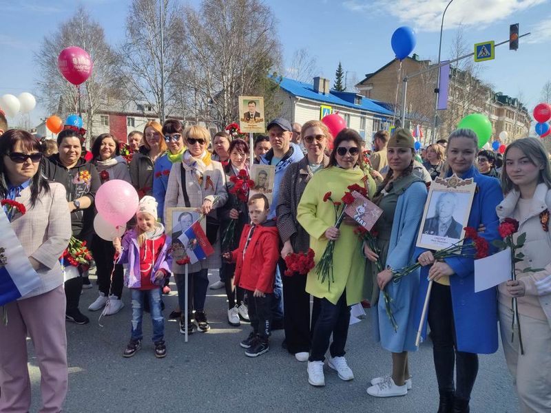 Сотрудники ОКБ Ханты-Мансийска приняли участие в мероприятиях, посвященных 77 годовщине Победы в Великой Отечественной войне