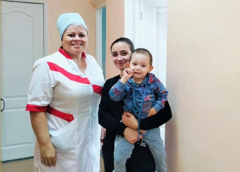 Вакцинация в обновленном интерьере детской поликлиники Нягани