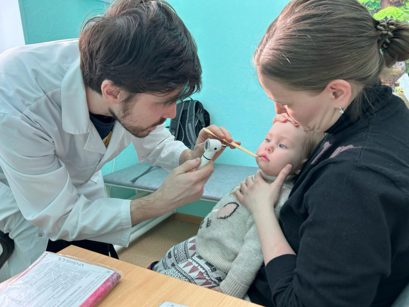Медосмотр детей в школах и детсадах д. Лямина с. Сытомино