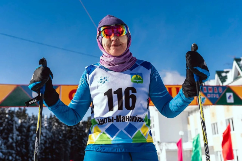 Врач физкультурного диспансера покорила лыжные трассы окружного центра