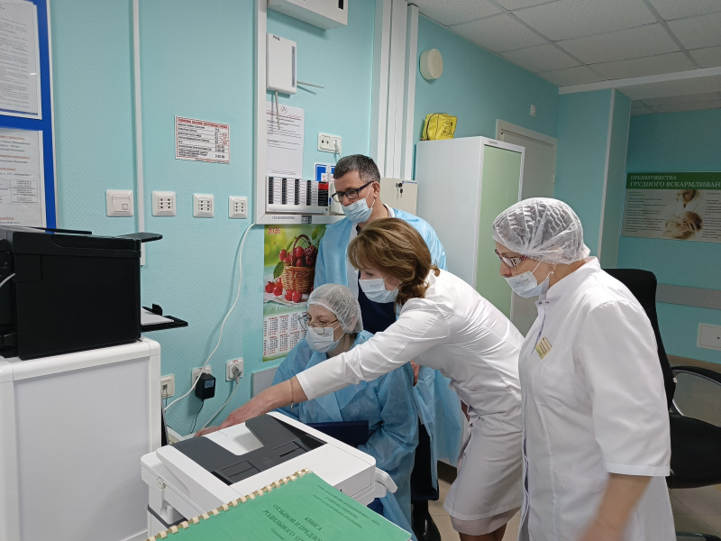 Выездная комиссия провела оценку деятельности родильного отделения