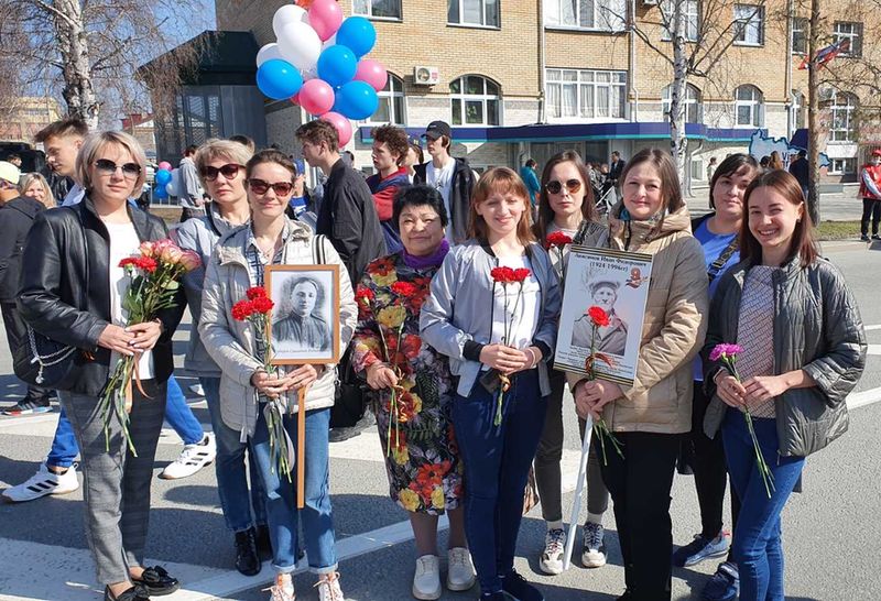 Коллектив кожно-венерологического диспансера участвовал в шествии «Бессмертный полк» 