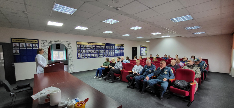 Лекция в пожарно-спасательной части Лянтора