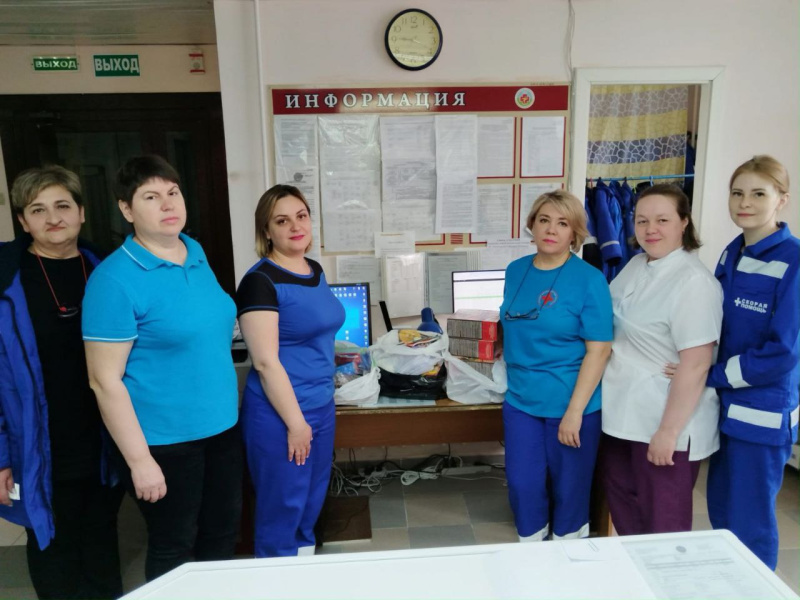 Гуманитарная помощь от сотрудников городской больницы для батальона «Югра»