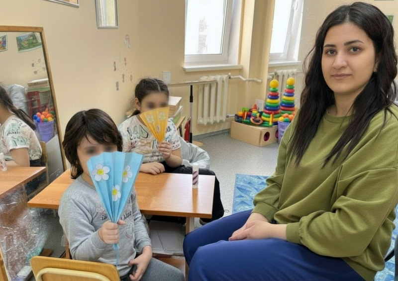 Акция "Белая ромашка" в психоневрологической больнице