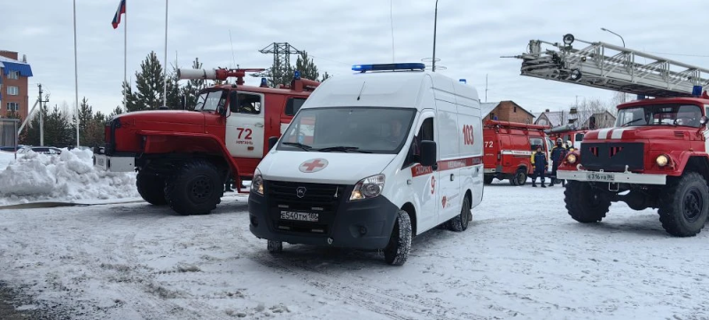 Силовые структуры отработали взаимодействие в условиях снежных завалов