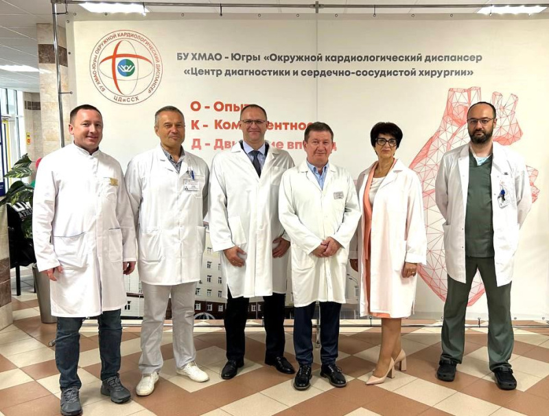 Кардиодиспансер посетила делегация республики Беларусь. Международный визит состоялся в рамках празднования Дня России