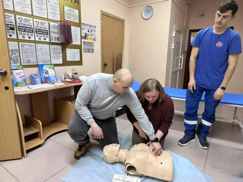 Практическое занятие, посвящённое алгоритму оказания первой помощи